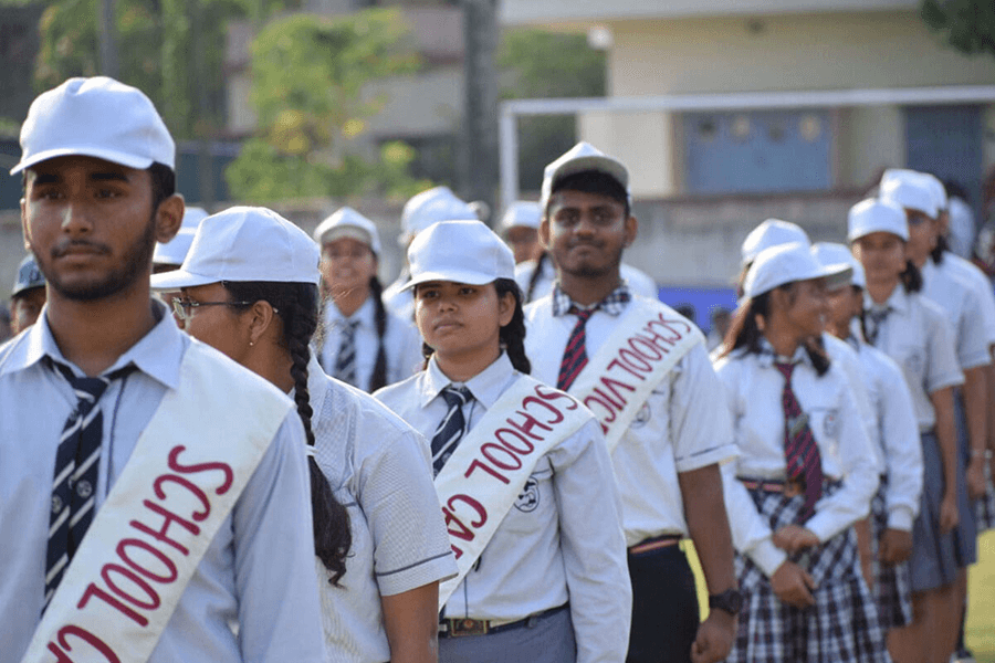 Students at Kalyani Public School